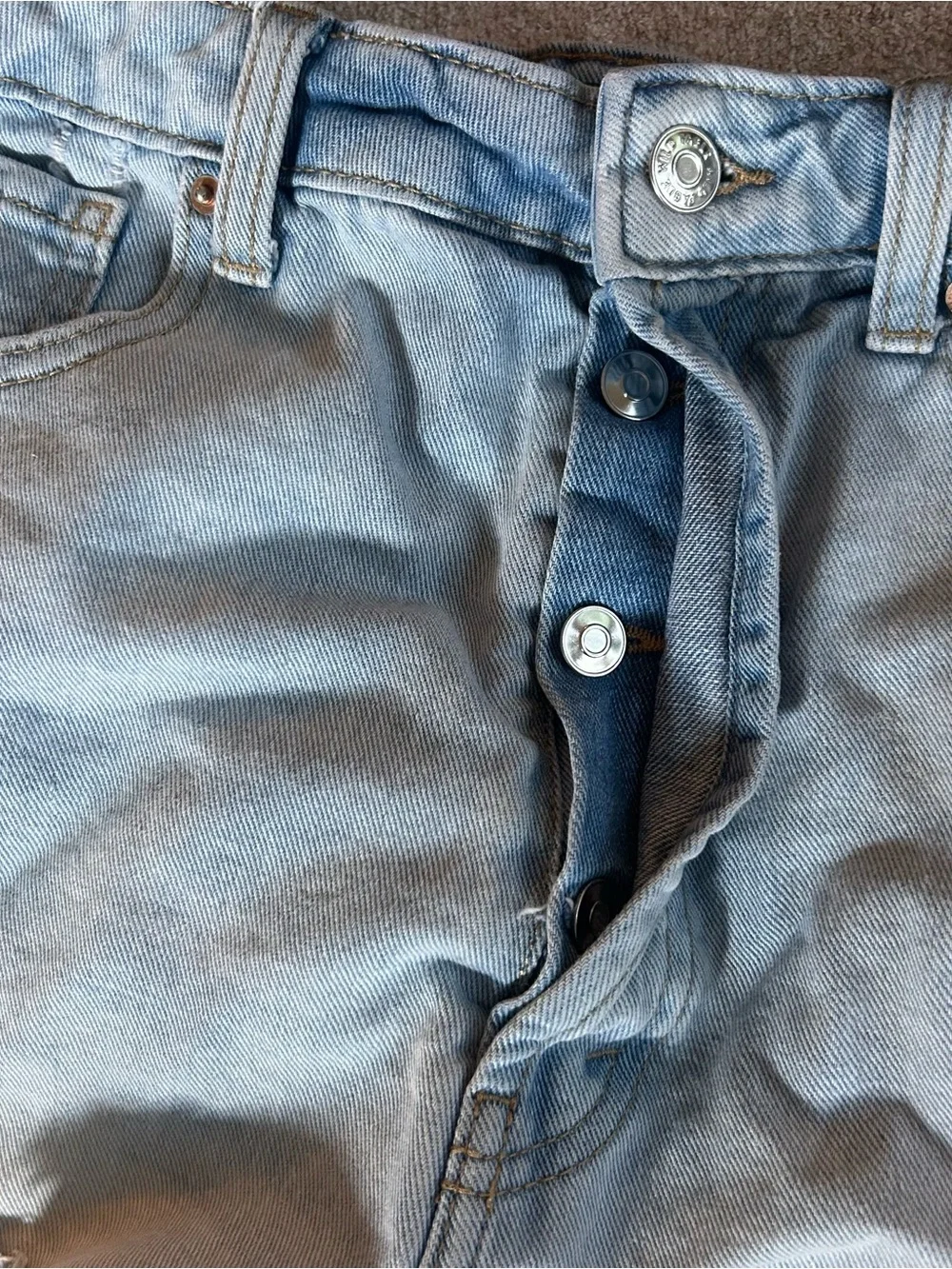 Wild Fable Light Blue High-Waist Distressed Denim Shorts
